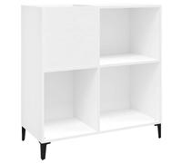 Record Cabinet Player Stand Sideboard White Engineered Wood vidaXL