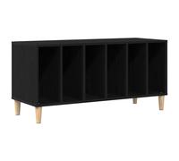 vidaXL Record Cabinet Black Oak 100 x 38 x 48 cm Engineered Wood