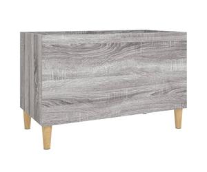 Record Cabinet Sideboard Storage Grey Sonoma Engineered Wood vidaXL