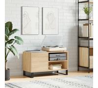 Record Cabinet Sonoma Oak 85x38x48 cm Engineered Wood Berkfield Home Brown One Size