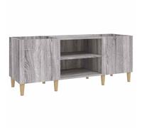 Record Cabinet Storage Sideboard Grey Sonoma Engineered Wood vidaXL