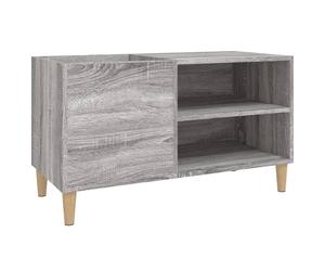Record Cabinet Storage Sideboard Grey Sonoma Engineered Wood vidaXL