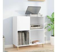 vidaXL Record Cabinet White 84.5x38x89 cm Engineered Wood