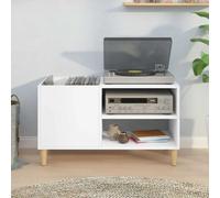 Modern Record Cabinet Player Stand Storage Sideboard Engineered Wood vidaXL