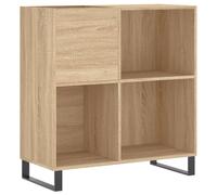 Record Cabinet Vinyl Record Storage Sideboard Cabinet Engineered Wood vidaXL
