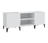 Record Cabinet Vinyl Storage Sideboard White Engineered Wood vidaXL