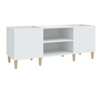Record Cabinet White 121x38x48 cm Engineered Wood vidaXL
