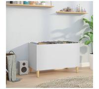 Vidaxl Record Cabinet White 74.5X38X48 Cm Engineered Wood