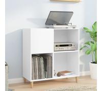 Vidaxl Record Cabinet White 84.5X38X89 Cm Engineered Wood