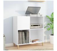 Vidaxl Record Cabinet White 84.5X38X89 Cm Engineered Wood