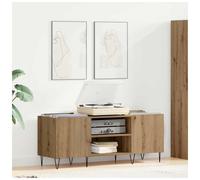 Record Cabinet with Shelf Artisan Oak Doors 121 x 38 x 48 cm Brown