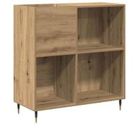 Record Cabinet with Shelf, Artisan Oak Made of Wood Material, 85 x 38 x 89 cm, Industrial Style with Lots of Storage Space, Modern Living Room Lowboard and Space-saving Storage