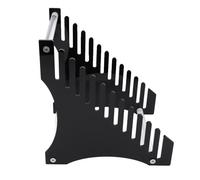 Record Cane, Durable Record Organizer Easy Assembly Compact 12 Slot for the Music Collection (Black)