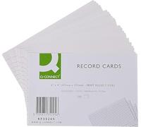 Record Card 152x102mm Ruled Feint White (100 Pack) + Free OS Smart Choice Highlighter (Random Colour)