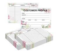 Record Cards Binder - Customer Information Sheets (Pink) by Small Business Data