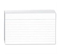 Record Cards Ruled Both Sides 6x4in 152x102mm White Pack of 600