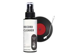 Record Cleaner Solution - 100ml Washer Fluid Spray with Towel for Collectors Enthusiasts Professionals Studio Store Storage | Alcohol-Free Formula with Anti-Static Properties, Gentle Cleaning, Protect