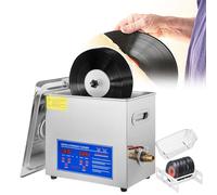 Record Cleaning Machine 6L - Commercial Vinyl Records Cleaning System with Automatic Rotating Stand and Drying Rack