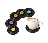 Record Coaster, Record Drink Coaster | Cute Retro Music Cap Funny Mobile Disc | Cup Holder, Creative Classic Drink Equipment for Families, Lovers