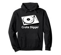 Record Collecting Vinyl Crate Digger Pullover Hoodie