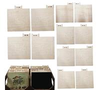 Record Divider - 12 Sheets Wooden Album Record Dividers, Multipurpose File Separator | Wooden Documents Organizer Sheets, Library Books Shelf Dividers for Documents Books Records (14x12 Inches)