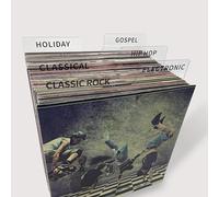 Record Dividers - DIY Acrylic Vinyl Record dividers - Record Dividers A-Z Genre ERA BPM and Writable for 12 inches Vinyl Records- Horizontal & Vertical - Set of 10 PCS