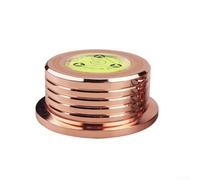 Record for stabilizer 266g Turntable Clamp with Bubble Level for Vinyl LP - Aluminium Alloy Weight Reduces Vibration 7mm Spindle(Gold 50hz)