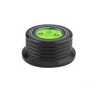 Record for stabilizer 266g Turntable Clamp with Bubble Level for Vinyl Weight - Vibration Damping HiFi Accessory 7mm Spindle Black(Black 60hz)