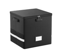 Record Holder, Multipurpose, 33x33x33cm, Vinyl Record Storage Box, Storage Crate, Foldable, For Paper, Books, Magazines, Photo, Documents, Archive