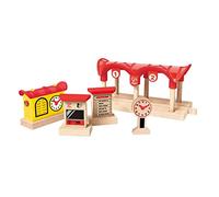 Record Listen & Light Railway Station - Wooden Track Track Accessories