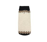 Record - Marzipan Dog Sweater with High Neck, Back Length 30 cm. Warm Sweater for Dogs with Metallic Texture for Optimal Comfort and Elegant Style| Beige, XS