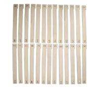 Record Organizer Tabs - 26pc Wooden Divider Set, Adjustable Section Labels, Premium Media Sorters | Shelf Storage System for Vinyl Collections Bookshelves Countertop Space Saver for Music Fans