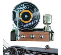 Record Player Air Fairsener Car, Car Air Braker Length And Decoration Aromatherapy Retro Creative Solar Powered For Automotive Use It Lifts Interior Aesthetic And Double