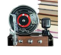 Record Player Air Faissener Car, Reduction of Women's Car Air, Air Freshening Excavations, Ventilation Clips, 360 Degree Rotation Cool Creative Style Retro Aromatherapy Decoration