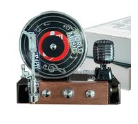 Record Player Air Freshener Car - Rotating Car Air Freshener Long Lasting | Solar Powered Aromatherapy Scent Creative Retro Decoration for Adult Interior Automotive