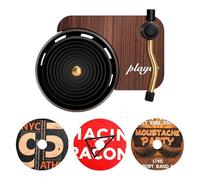 Record Player Car Air Freshener Car Air Freshener Record Player Car Aromatherapy Vent Clips Retro Car Diffuser Aroma Diffuser for Car Truck with Refill Tablets
