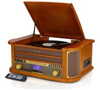 Record Player DAB+ Radio Cassette USB Bluetooth Denver MRD-51BT 10 in 1