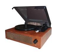 Record Player, Gramophone Vinyl Record Player Vintage Classic Turntable Phonograph with Built-in Stereo Speakers Multicolor