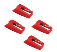 Record Player Needle - 4pcs Diamond Stylus Replacement for Suitcase Turntable, Phonograph, LP Vinyl Player