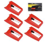Record Player Needle, 5-Piece Record Player Stylus Set, Vinyl Needle Replacement, Stylus for Record Players, for Vinyl Record Players LPs Phonographs, for Crosley Ion Jensen Auna Zenith Bush Teac
