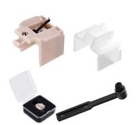 Record Player Needle Replacement for Audio-Technica, Diamond Stylus with Brush Compatible with Audio-Technica AT-LP60X AT-LP60XBT AT3600L AT-LP2D-USB AT-PL300 and More