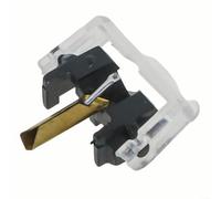 Record Player Needle Replacement Turntable Stylus Compatible for Shure M44G M44-7 M55E, Plastic and Aluminum Construction, Easy Tool-Free Installation