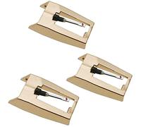 Record Player Needle, Upgraded Golden Needle with Dimond Stylus Replacement for Turntable, Vinyl Record Player, lp, Phonograph(Pack of 3)