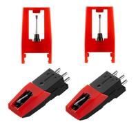 Record Player Needles, 4 Pack Technics Turntable Phonograph Needle, Record Player Cartridge with Stylus Replacement for Vintage LP, Phonograph