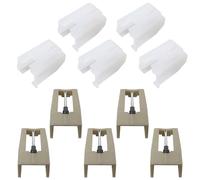 Record Player Needles Replacement 5 Pack - Fits for Crosley NP1, NP6, CR248, CR27, CR43, CR44, CR46C, CR48C, CR49B Turntables - Gold, US Stock