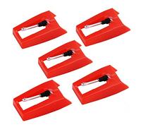 Record Player Needles Replacement, 5 Pack Turntable Record Player Needle for Crosley Victrola Jenson Sylvania Vinyl LP Phonograph Record Players