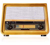 Record Player Retro Gramophone Bluetooth Vinyl Fashion Desktop Record Player Home Small Speaker Retro-425x335x295mm_Yellow recorder kxtmm