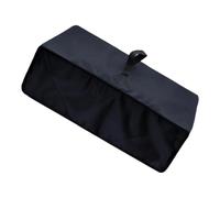 Record Player Storage Cover Single Piece Black 48 40 17 Turntable | Media cabinet debris barrier, weekend daily spin care