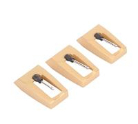 Record Player Stylus, Turntable Needle Universal Gold Plated Replacement with Cleaning Brush for Phonograph