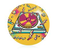 Record Player Tempered Glass Cutting Board Heat Resistant for Bread Meat Fruit 20 cm